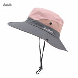 Chapeau de randonnée anti-UV UPF 50 + "Sunshade - Sun Hat" - Rose - gris / 56-58 cm | Planète Rando