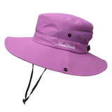 Chapeau de randonnée anti-UV UPF 50 + "Sunshade - Sun Hat" - Violet / 52-54 cm | Planète Rando