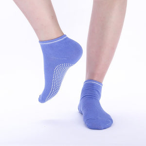 Chaussettes courtes antidérapantes en coton pour femme "Ug sports -Yoga Socks" - | Planète Rando