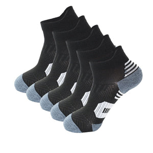 Chaussettes de sport / randonnée en tricot épais lot de 5 paires "ZYCSNH - Z985" - Noir / 38-43 | Planète Rando