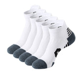 Chaussettes de sport / randonnée en tricot épais lot de 5 paires "ZYCSNH - Z985" - Blanc / 38-43 | Planète Rando