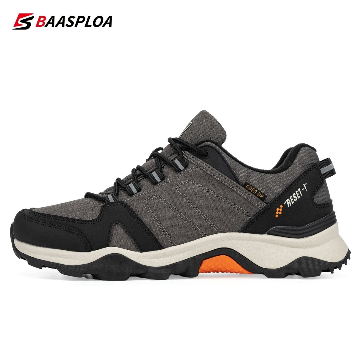 Chaussures de randonnée antidérapantes pour homme "Baasploa – Goes UP" - Gris foncé / 41 | Planète Rando