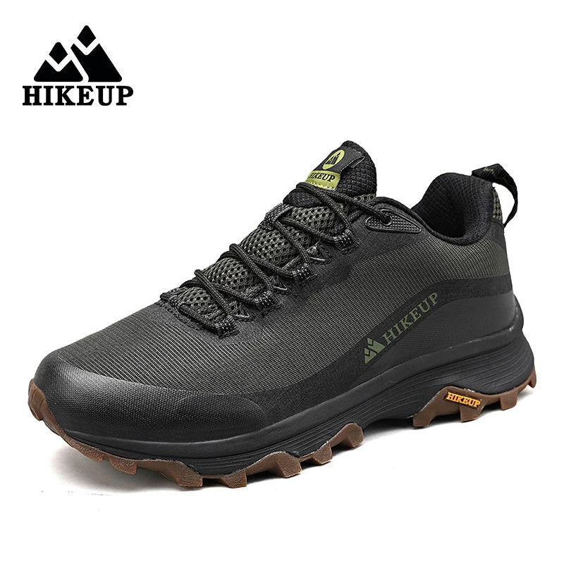 Chaussures de randonnée imperméable avec HikGrip control "Hikeup - 15" - Vert foncé / 40 | Planète Rando