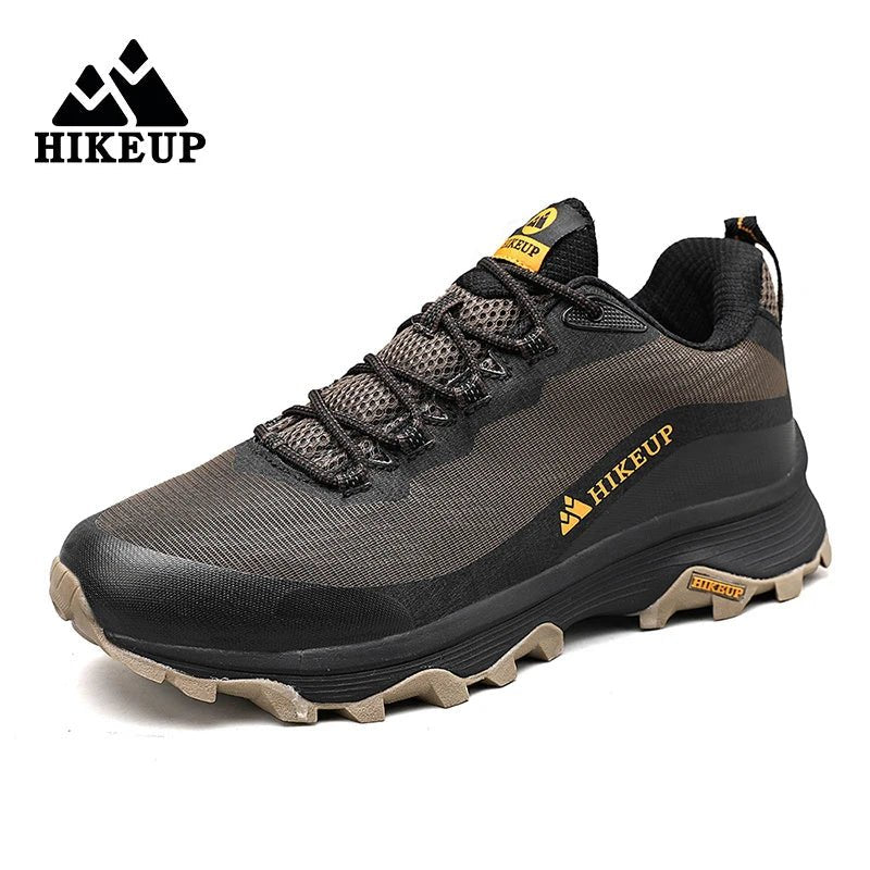 Chaussures de randonnée imperméable avec HikGrip control "Hikeup - 15" - Khaki / 40 | Planète Rando