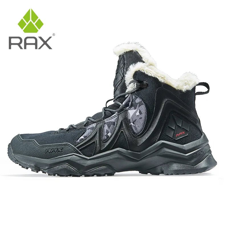 Chaussures de randonnée imperméables avec doublure polaire "Rax - Winter Hiking" - Noir / 39 | Planète Rando