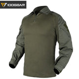 Chemise de combat tactique militaire pour la chasse, paintball, airsoft 500g "IDOGEAR - G3" - Vert foncé / S | Planète Rando