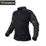 Chemise de combat tactique militaire pour la chasse, paintball, airsoft 500g "IDOGEAR - G3" - Multicam noir / S | Planète Rando