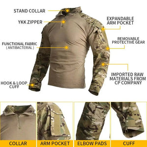 Chemise tactique militaire pour homme "Tactical unit - G3" - Planète Rando