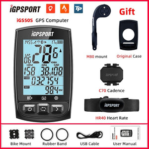 Compteur de vélo GPS avec navigation, compteur de vitesse, odomètre et accessoires "IGPSPORT - iGS520" - | Planète Rando