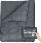 Couverture de camping en coton 450g / 510g "4Monster - Camping Blanket" - Gris / L | Planète Rando