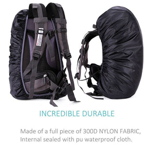 Couverture de pluie, housse anti-pluie (raincover) 35-40L / 90-120L "Vanchic - Rain Mochila" - | Planète Rando