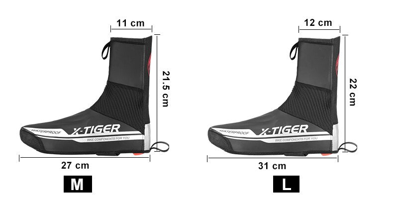 Couvre-chaussures de vélo imperméable & réfléchissant "X-TIGER - Shoes cover" - | Planète Rando