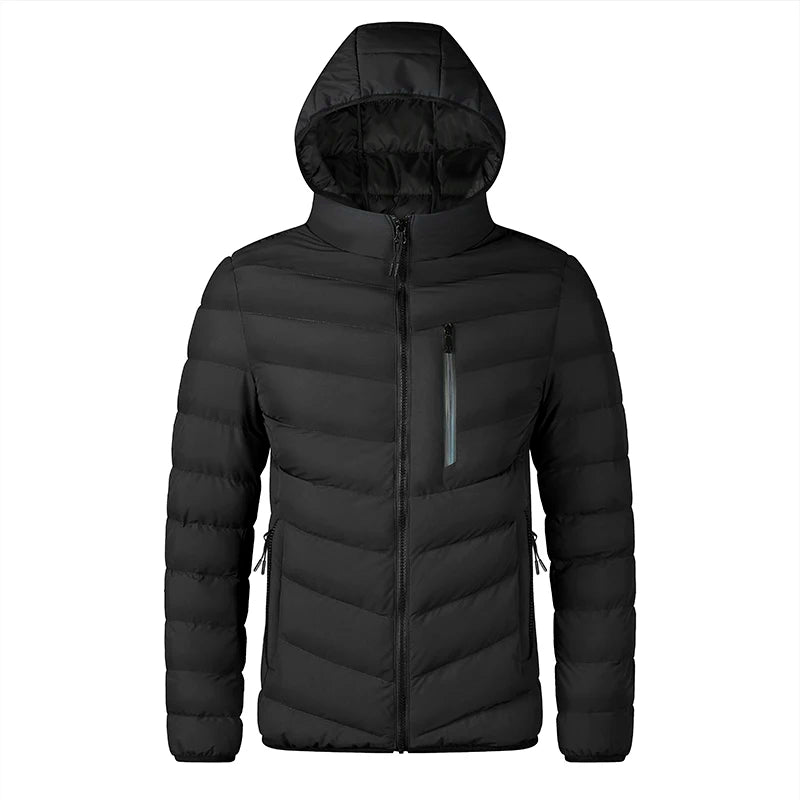 Doudoune de randonnée synthétique pour homme 800g confort -5°C "Lzlltt - 111" - Noir / M 45-55KG | Planète Rando