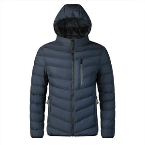 Doudoune de randonnée synthétique pour homme 800g confort -5°C "Lzlltt - 111" - Bleu navy / M 45-55KG | Planète Rando