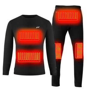 Ensemble de sous-vêtement chauffant USB "KEMIMOTO - Thermal underwear" - Ensemble complet / M | Planète Rando