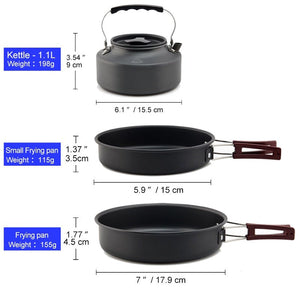 Ensemble d'ustensiles de cuisine pour 1/5 personnes "Widesea - ws09" - Planète Rando