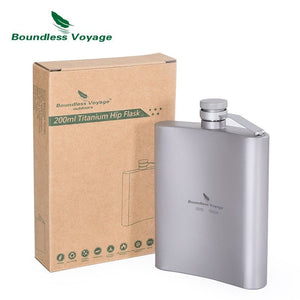 Flasque en titane / flasque alcool 200ml 80g "Boundless Voyage - Ti1504B" - Default Title | Planète Rando