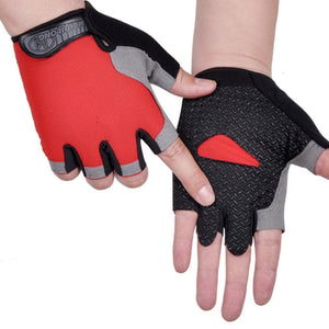 Gants de cyclisme antidérapants et anti-transpiration "LooDeel Outdoor - SC301" - Rouge / S | Planète Rando