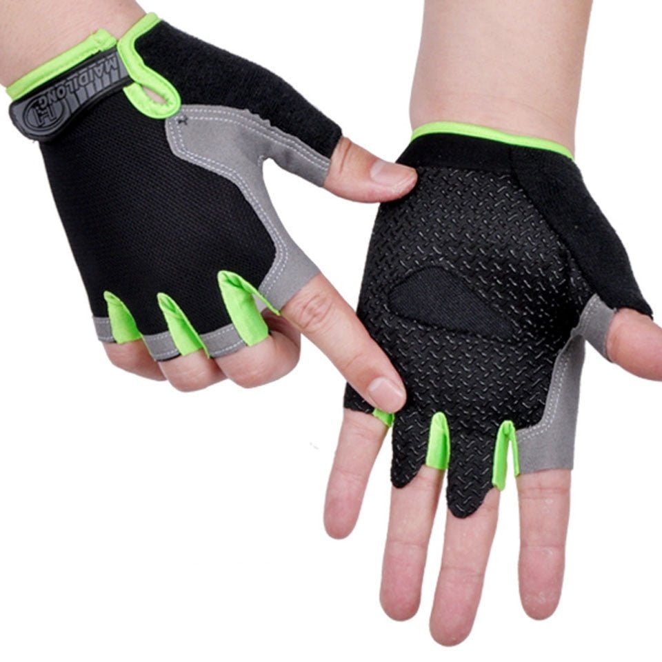 Gants de cyclisme antidérapants et anti-transpiration "LooDeel Outdoor - SC301" - Vert / S | Planète Rando