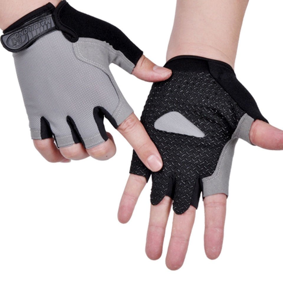 Gants de cyclisme antidérapants et anti-transpiration "LooDeel Outdoor - SC301" - Gris / S | Planète Rando