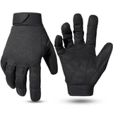 Gants tactiques airsoft / buscraft antidérapants "JIUSUYI - A9" - Noir / S | Planète Rando