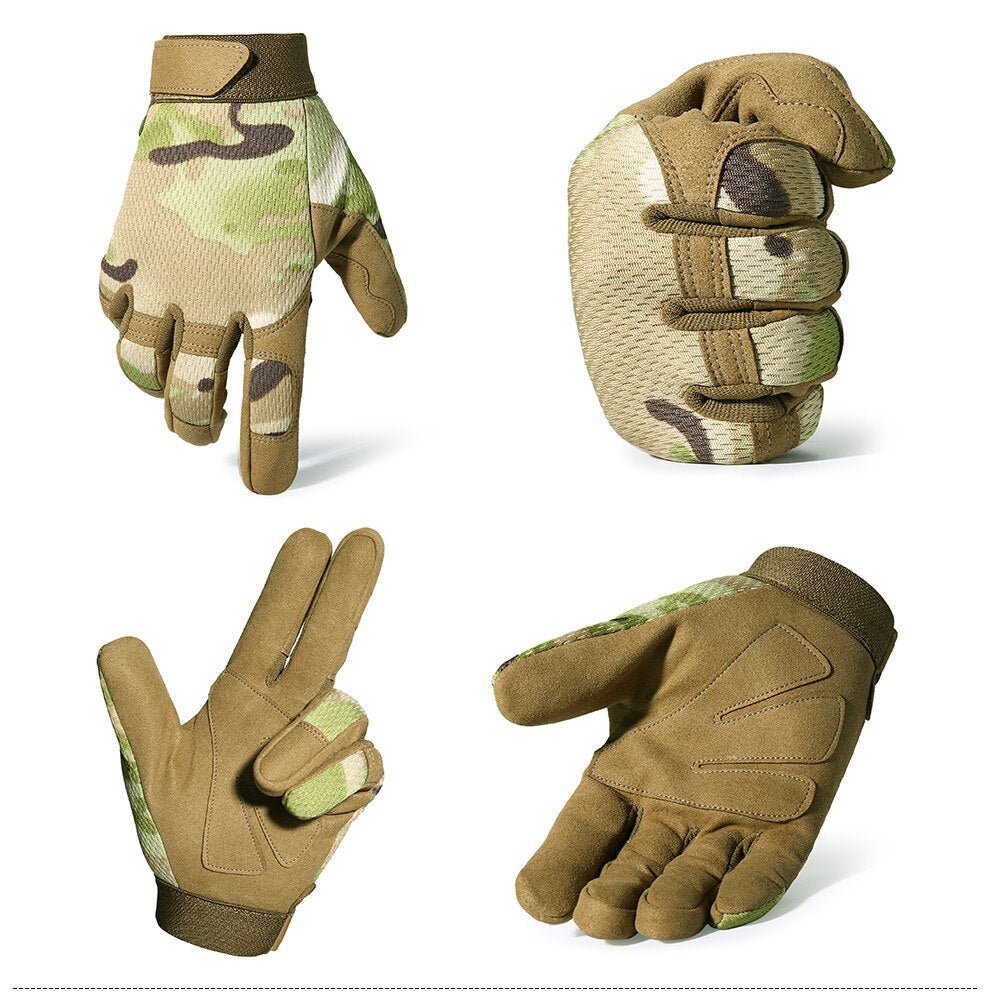 Gants tactiques airsoft / buscraft antidérapants "JIUSUYI - A9" - | Planète Rando