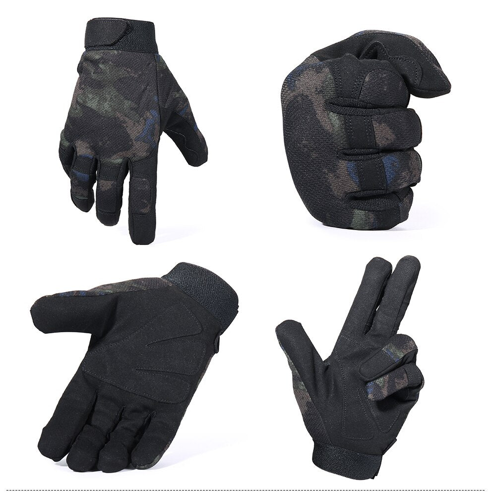 Gants tactiques airsoft / buscraft antidérapants "JIUSUYI - A9" - | Planète Rando