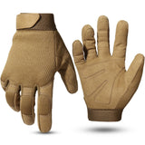 Gants tactiques airsoft / buscraft antidérapants "JIUSUYI - A9" - Marron / S | Planète Rando