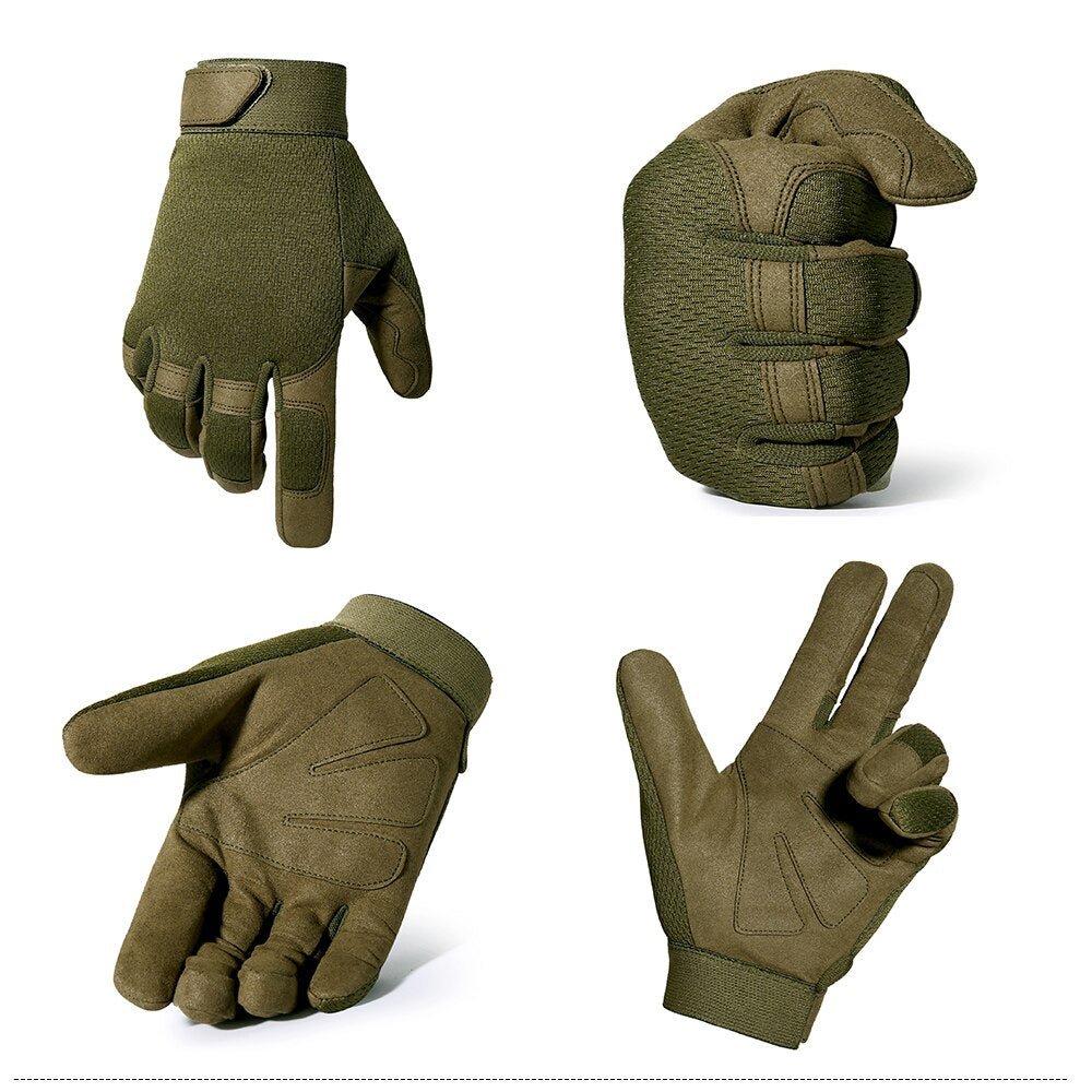 Gants tactiques airsoft / buscraft antidérapants "JIUSUYI - A9" - | Planète Rando