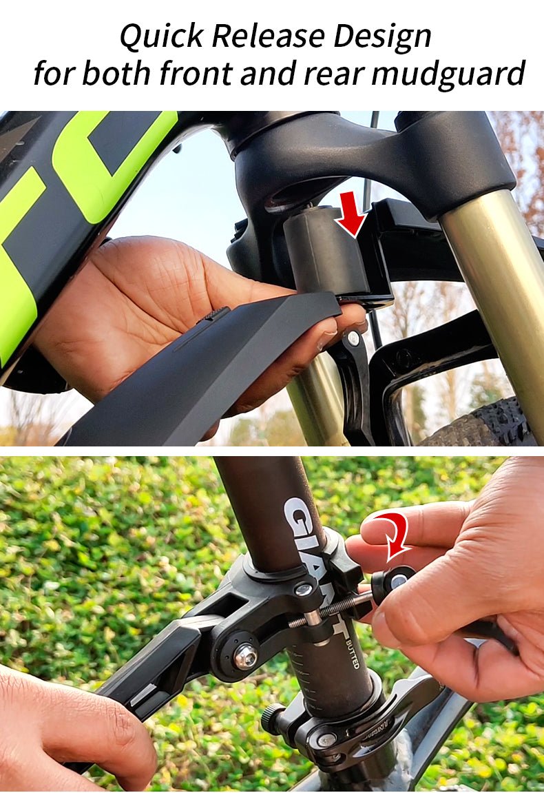 Garde-boue VTT 24-29 pouces réglables et à dégagement rapide "RBRL - Quick Release MTB" - | Planète Rando