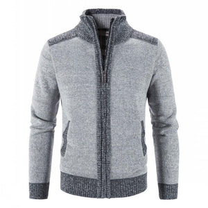 Gilet / cardigan tricoté à col montant pour homme "Favocent - 21920SF" - | Planète Rando