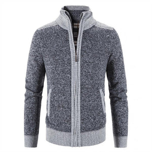 Gilet / cardigan tricoté à col montant pour homme "Favocent - 21920SF" - | Planète Rando