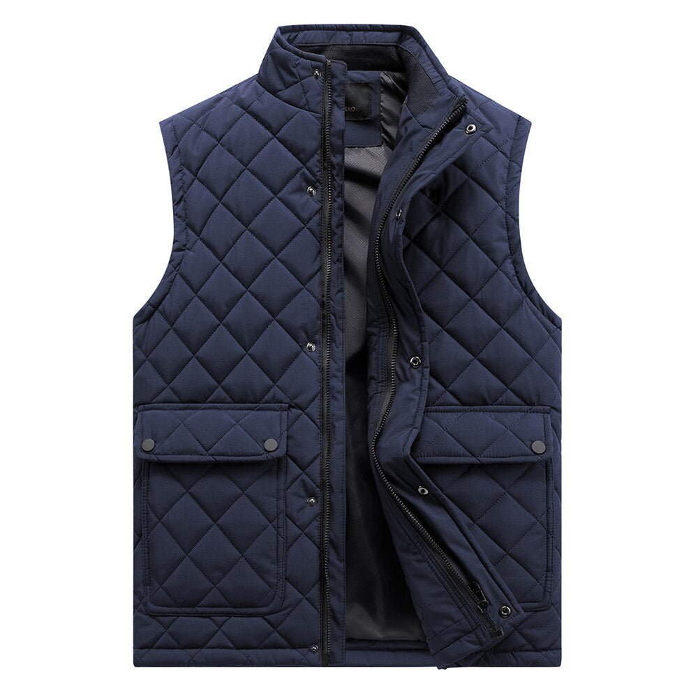 Gilet chaud et imperméable avec poche pour homme 10°C "TFU - 6565" - Bleu navy / XS / 2 | Planète Rando