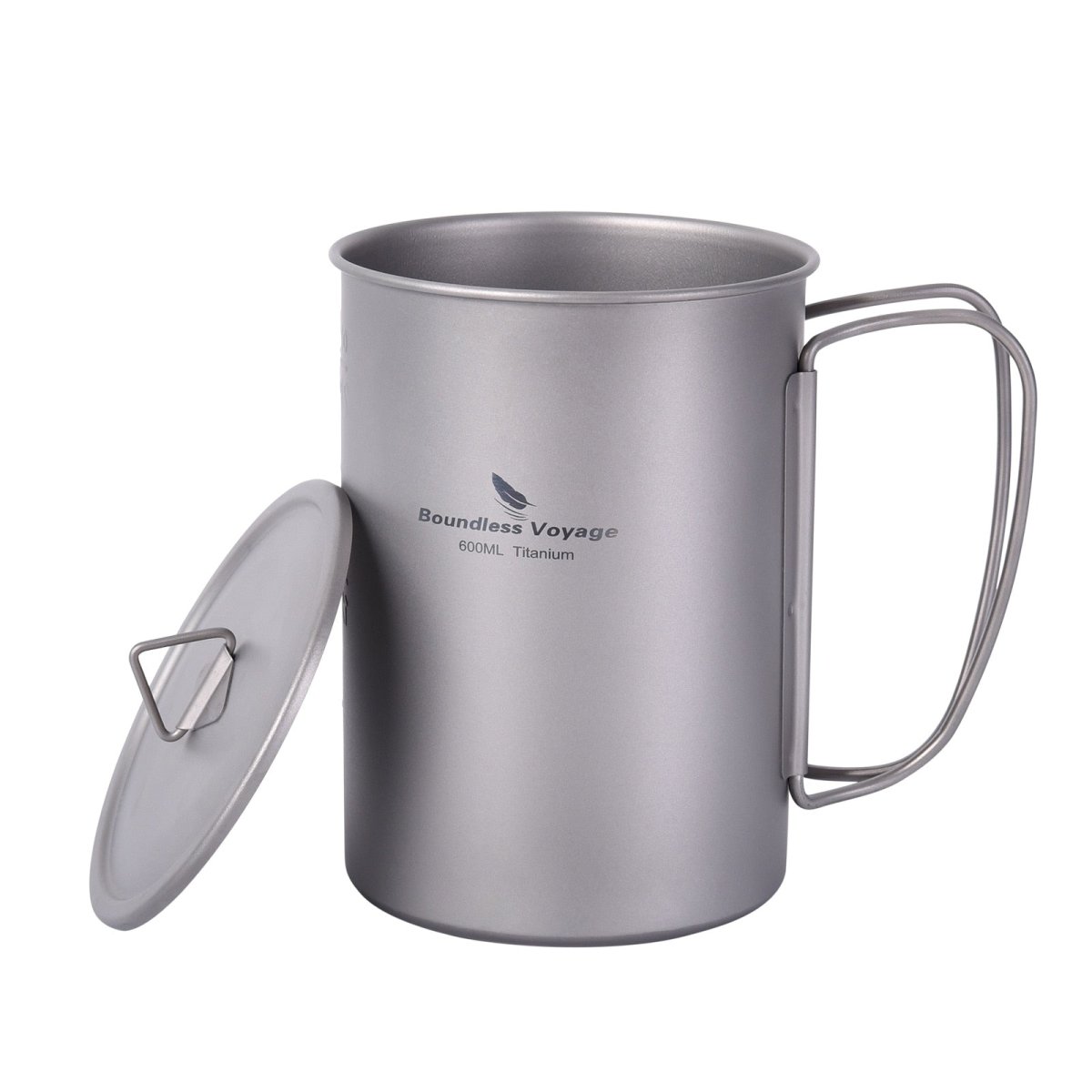 Gourde de 1050ml et tasse de 600ml en titane à partir de 140g "Boundless Voyage - Ti3000D series" - Ti3049D 600ml cup | Planète Rando