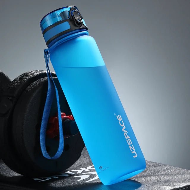 Gourde de sport 500/800/1000 ml en plastique écologique sans BPA "Uzspace - Sports" - Bleu / 0.5L | Planète Rando