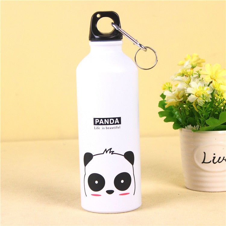 Gourde de sport pour enfants en alliage d'aluminium 500ml "Benzero - Life is beautiful" - Panda | Planète Rando