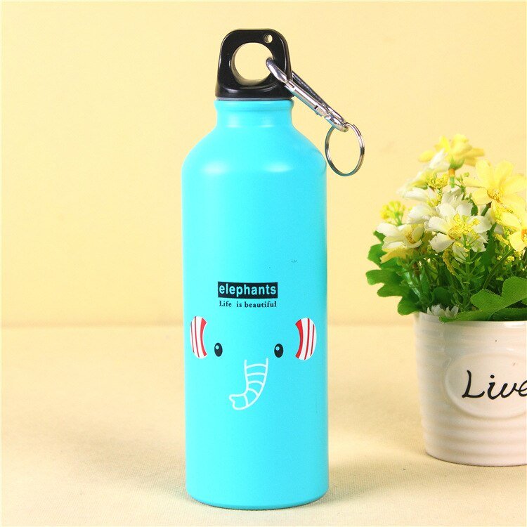 Gourde de sport pour enfants en alliage d'aluminium 500ml "Benzero - Life is beautiful" - Elephant | Planète Rando