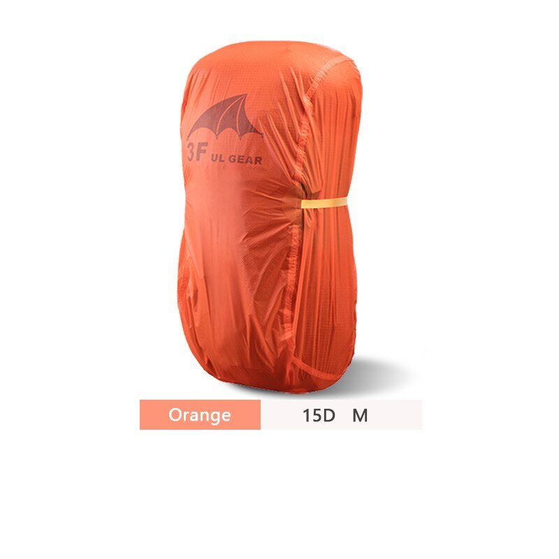 Housse de pluie avec boucle d'ajustement 20-85L (à partir de 80g) "3F UL GEAR - Rain Cover" - 15D Orange M | Planète Rando