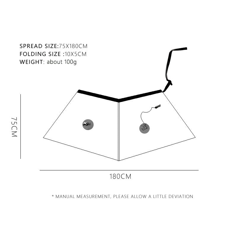 Jupe de pluie de randonnée imperméable 100g "Aricxi - Wind belt" - | Planète Rando