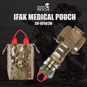 Kit de premiers soins militaires / kit d'urgence de survie & médical 650g "Rhino-rescue - QF002M IFAK" - | Planète Rando