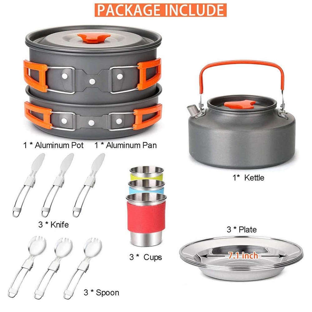 Kit d'ustensiles de cuisine pour le camping et barbecue "Jo Camping - BBQ" - Package 3 | Planète Rando