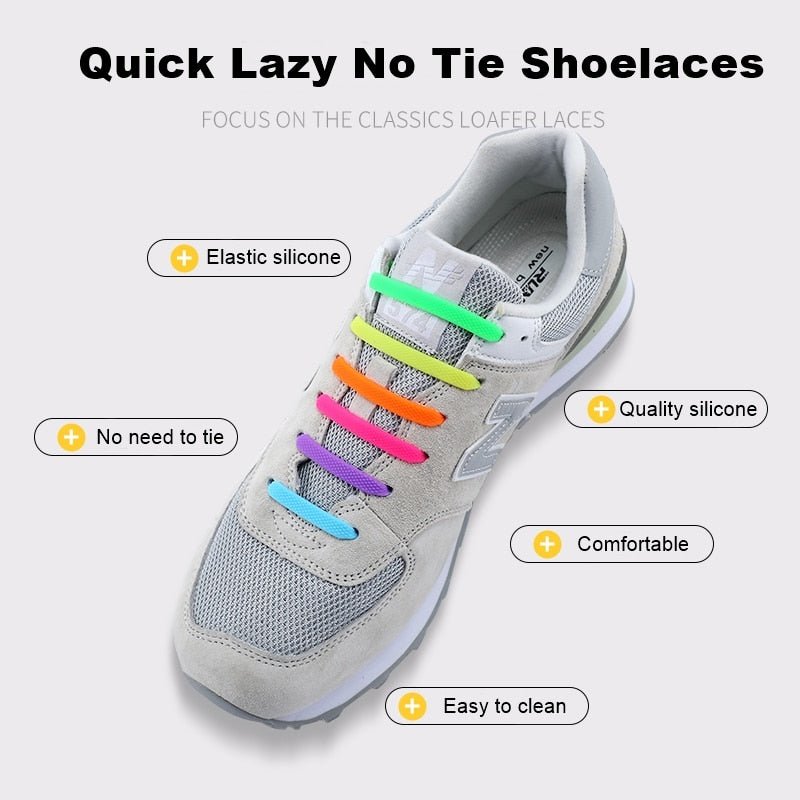 Lacets élastiques en Silicone pour chaussures de sport "Tilusero - Quick lazy shoeslace" - | Planète Rando