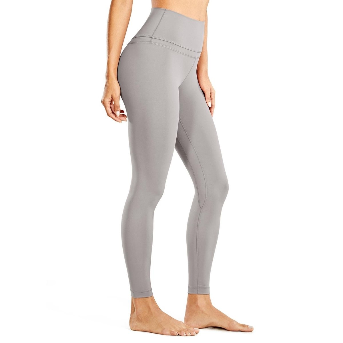 Leggings de sport confortable taille haute "CRZ-Yoga - R009" - Gris clair / XXS | Planète Rando