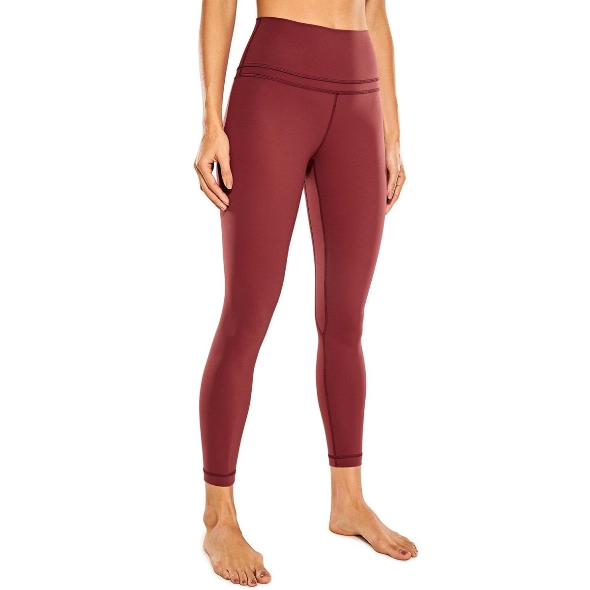 Leggings de sport confortable taille haute "CRZ-Yoga - R009" - Bordeaux / XXS | Planète Rando