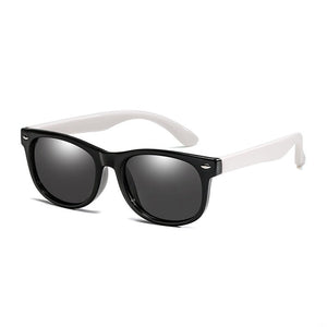 Lunettes de soleil souples et polarisées pour enfants (1-12 ans) "Long Keeper - C-KPR01" - Black White | Planète Rando