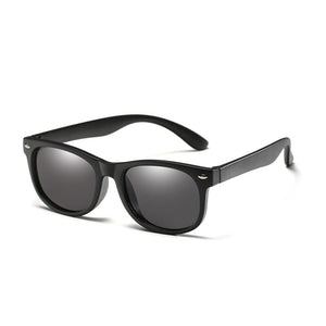 Lunettes de soleil souples et polarisées pour enfants (1-12 ans) "Long Keeper - C-KPR01" - Bright Black | Planète Rando