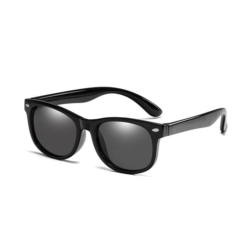 Lunettes de soleil souples et polarisées pour enfants (1-12 ans) "Long Keeper - C-KPR01" - Sand Black | Planète Rando