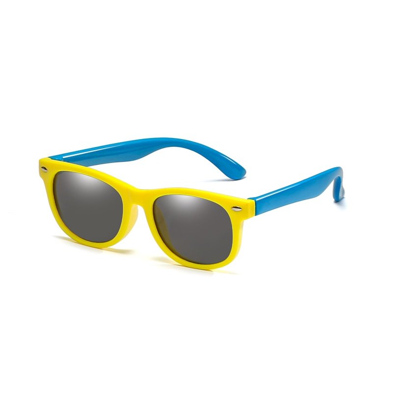 Lunettes de soleil souples et polarisées pour enfants (1-12 ans) "Long Keeper - C-KPR01" - Yellow Blue | Planète Rando