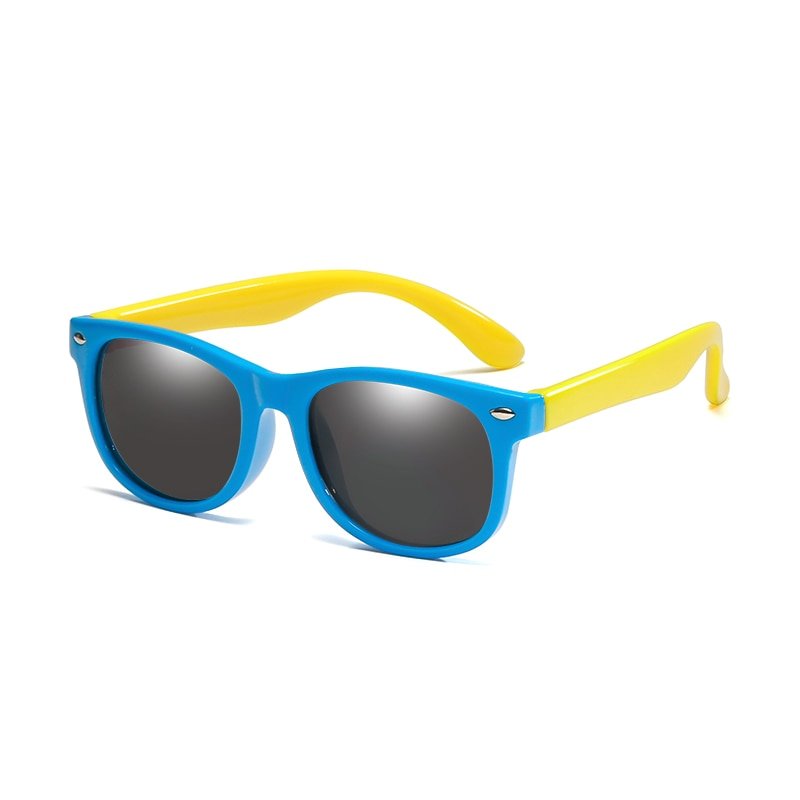 Lunettes de soleil souples et polarisées pour enfants (1-12 ans) "Long Keeper - C-KPR01" - Blue Yellow | Planète Rando