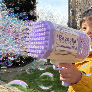 Machine à bulles de savon / fusée à 69 trous pour enfant "Bazooka - Bubble Gun" - | Planète Rando